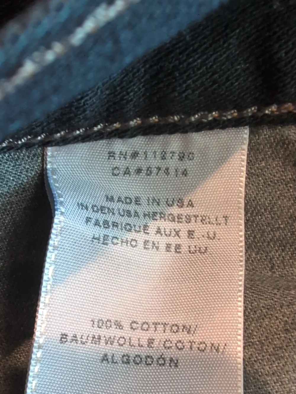 True Religion men's Dark Blue Bootcut Jeans with Signature Pocket Flap